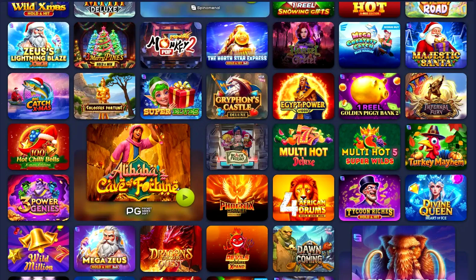 Spinsino mobiel casino interface op smartphone